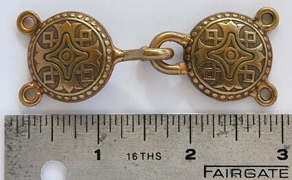 Crusader Solid Bronze Cloak Clasp