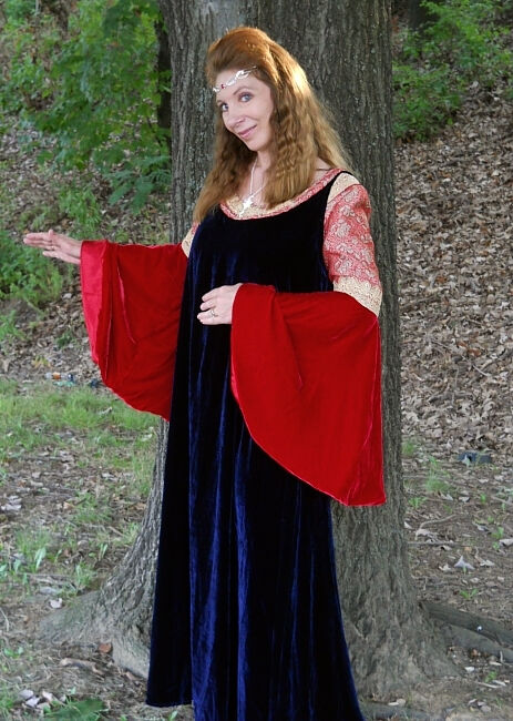 Debbie in custom Arwen style dress