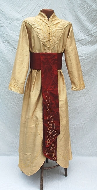 Elrond Style Embroidered Silk Ensemble