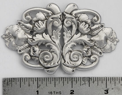 Flowers and Leaves Renaissance Cloak Clasp