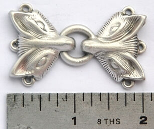 Fox Pewter Cloak Clasp