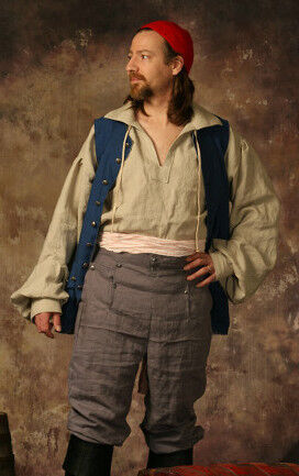 Mushroom Linen Revolutionary War Shirt or Pirate Shirt
