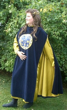 Gil-Galad Inspired Embroidered Silk Cloak Tunic