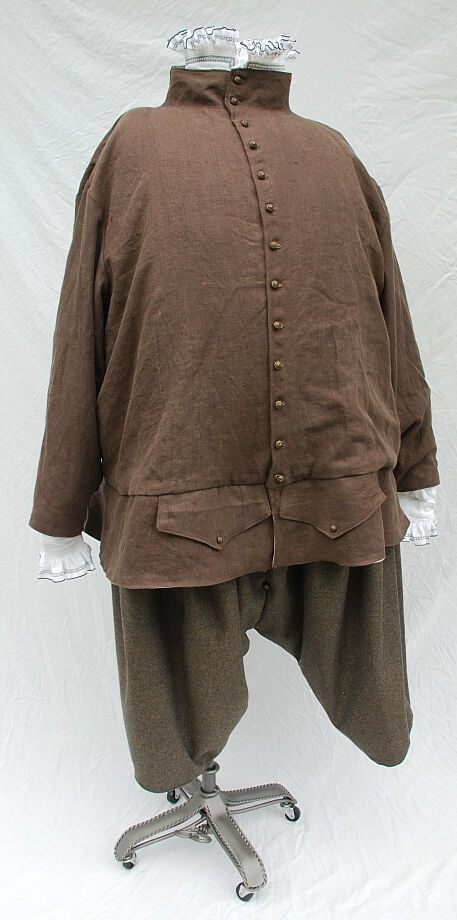 Linen Doublet Breeches and Blackwork Embroidered Shirt