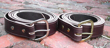 Brown Bridle Leather Buckle Belts