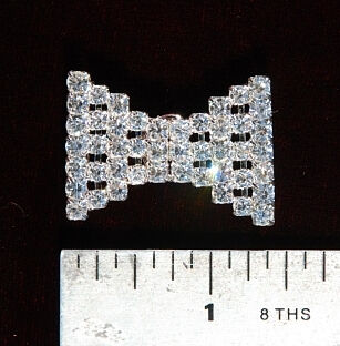 Rhinestone Bow Clasp