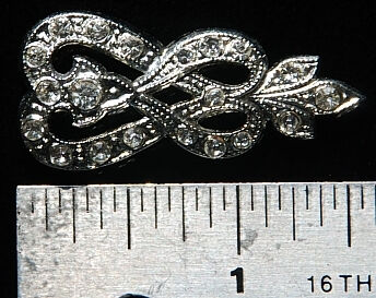 Rhinestone Flourish Ornament