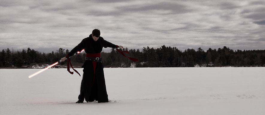 Rob Warren in his custom Sith Outfit