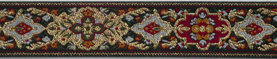 Scriptorium Trim in Green Gold and Red