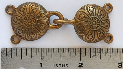 Shooting Stars Solid Bronze Cloak Clasp