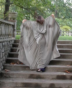 Silk Velvet Requiem Style Cloak