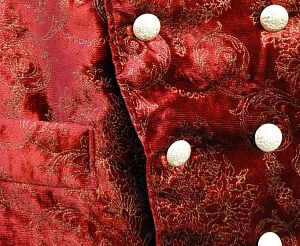 The Laureate Painted Velvet Victorian Style Waistcoat