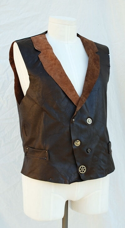 The Mechanic Leather Steampunk Vest