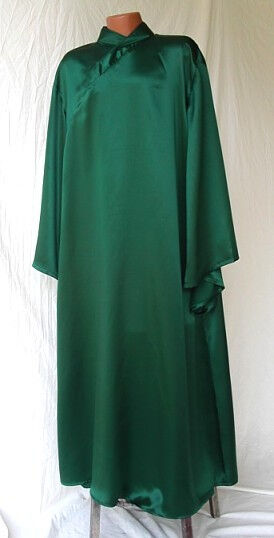 Alternate Voldemort Style Under Robe from Hunter Green Silk Charmeuse