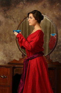 Red Linen Destiny Gown