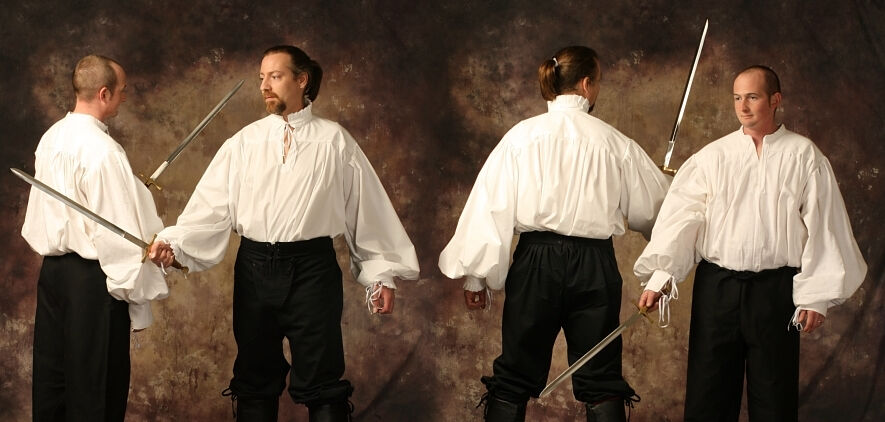 White Cotton Legend and Renaissance Shirts
