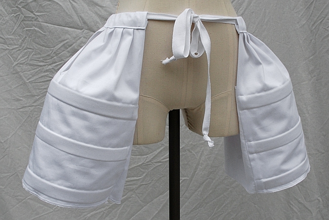 White Organic Cotton Pocket Hoops or Panniers