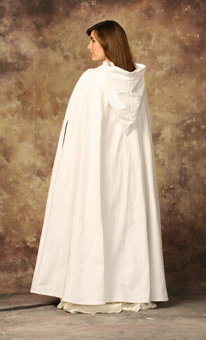 White Cotton Wedding Cloak