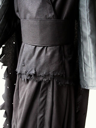 Darth Nihilus Inspired Distressed Silk Noil Ensemble Detail
