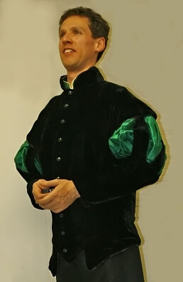 Duke Aleric Inspired Paned Silk Velvet Doublet