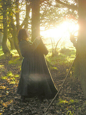 Mab modelling her robes for Kate W.