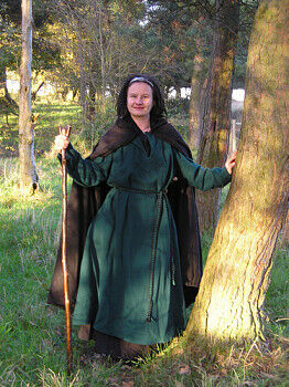 Mab modelling her robes. Photo by Kate W.